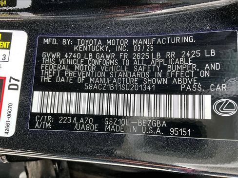 Certified 2025 Lexus ES 350 image 30