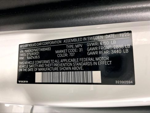 Used 2026 Volvo XC90 B6 Ultra w/ Protection Package Premier image 37