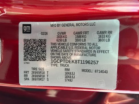 New 2026 Chevrolet Colorado Z71 w/ Technology Package AWD/4WD image 34
