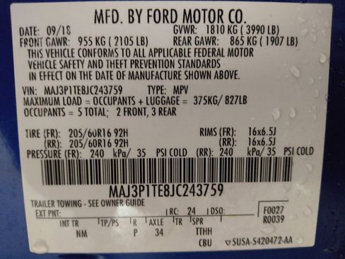 Used 2018 Ford EcoSport SE FWD image 33
