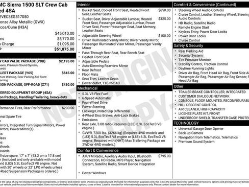 Used 2014 GMC Sierra 1500 SLT w/ SLT Crew Cab Value Package image 47