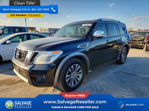 Used 2017 Nissan Armada SL w/ Interior Lighting Package AWD/4WD image 1
