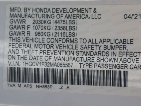 Used 2021 Honda Accord Sport image 44