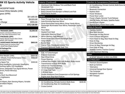 Used 2023 BMW X5 sDrive40i w/ M Sport Package image 40