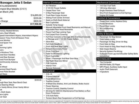 Used 2014 Volkswagen Jetta S FWD image 38