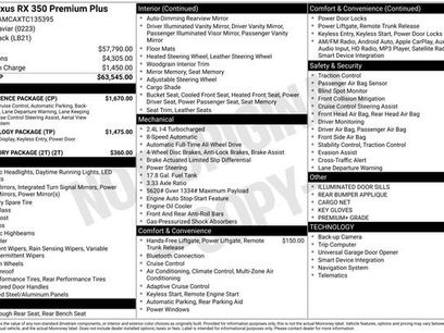 New 2026 Lexus RX 350 Premium Plus w/ Convenience Package