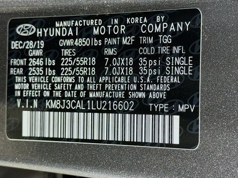 Used 2020 Hyundai Tucson SEL w/ Cargo Package AWD/4WD image 16