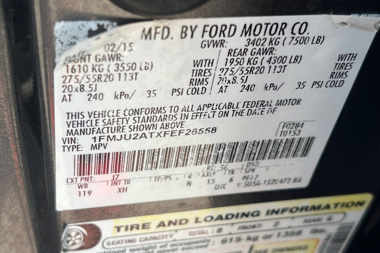 Used 2015 Ford Expedition Limited w/ Equipment Group 301A AWD/4WD image 32