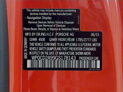 Certified 2016 Porsche 911 Turbo S AWD/4WD image 32