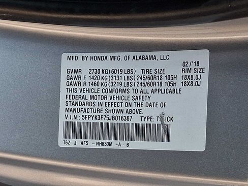 Used 2018 Honda Ridgeline RTL-E image 27