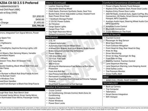 Used 2025 MAZDA CX-50 AWD 2.5 S w/ Preferred Package image 30