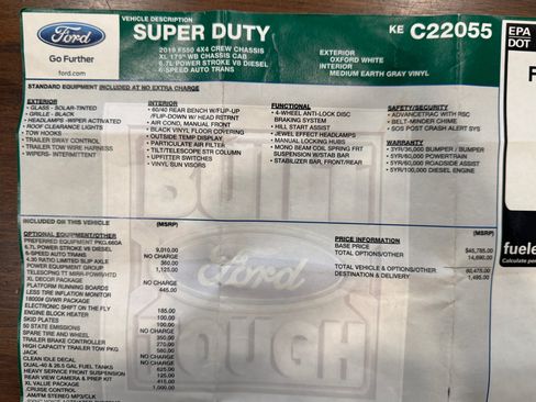 Used 2019 Ford F550 4x4 Crew Cab Super Duty w/ Power Equipment Group image 59