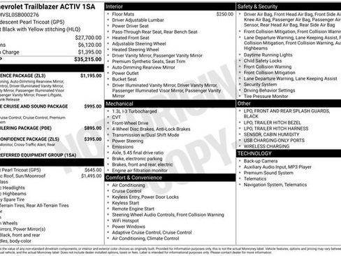 New 2025 Chevrolet TrailBlazer ACTIV w/ Convenience Package FWD image 5