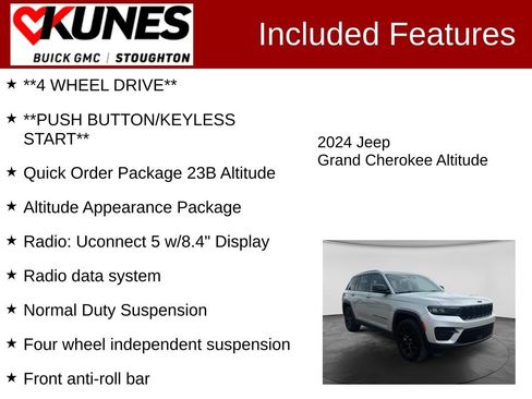Used 2024 Jeep Grand Cherokee Altitude AWD/4WD image 3