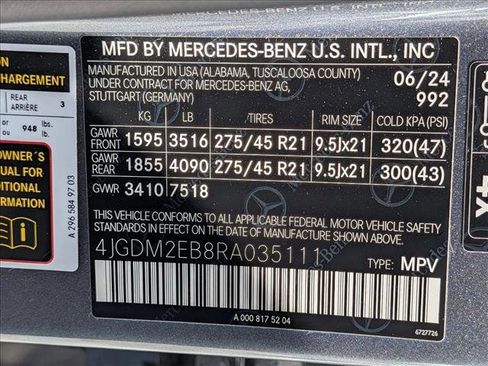 Used 2024 Mercedes-Benz EQS 450+ 4MATIC SUV image 24