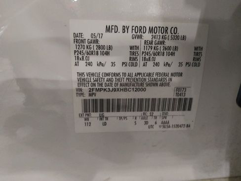 Used 2017 Ford Edge SEL w/ Equipment Group 201A FWD image 33