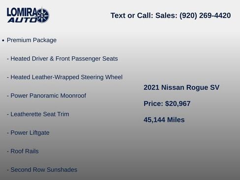 Used 2021 Nissan Rogue SV AWD/4WD image 6