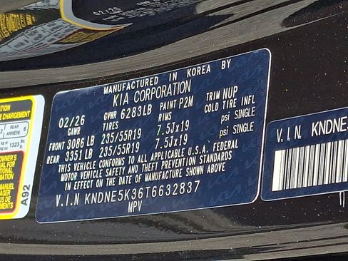 New 2026 Kia Carnival SX w/ SX Dark Edition Package FWD image 21