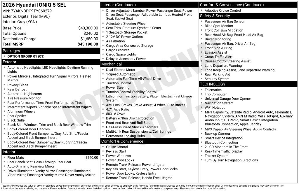 New 2026 Hyundai Ioniq 5 SEL AWD/4WD image 25