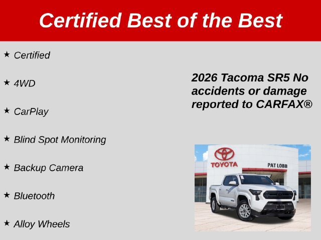 Certified 2026 Toyota Tacoma SR5 AWD/4WD image 36