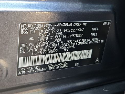 Used 2019 Toyota RAV4 LE w/ All Weather Liner Package image 31