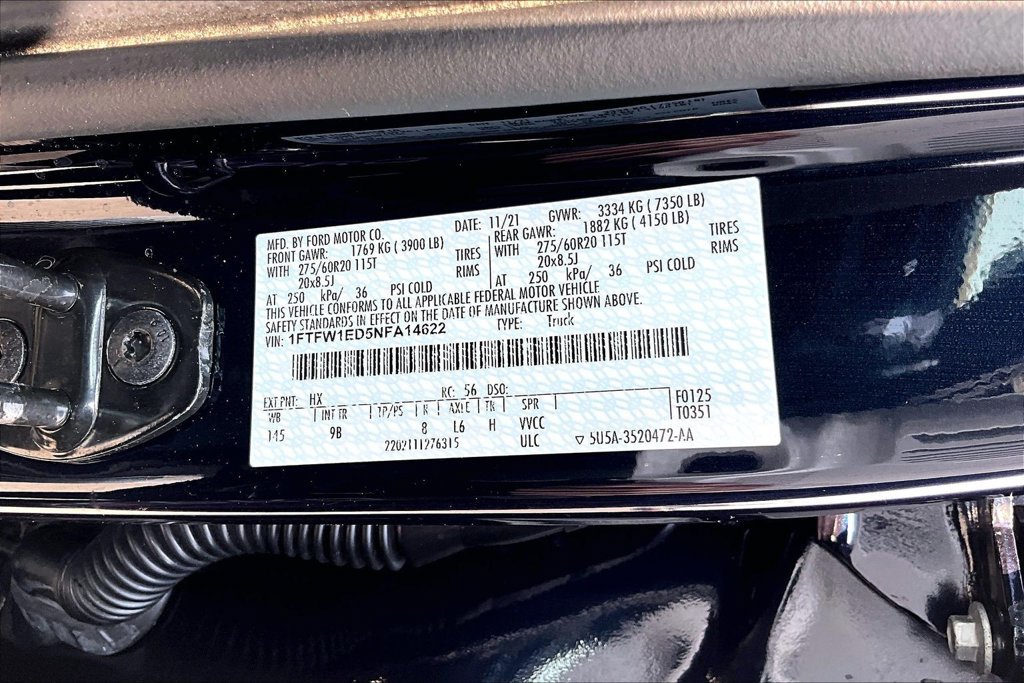 Used 2022 Ford F150 Platinum w/ Equipment Group 701A High AWD/4WD image 33