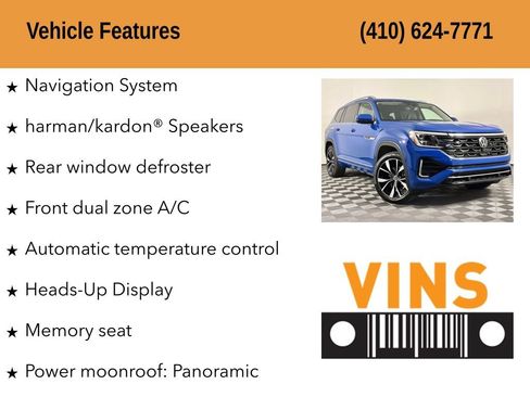 Used 2025 Volkswagen Atlas SEL Premium R-Line AWD/4WD image 5
