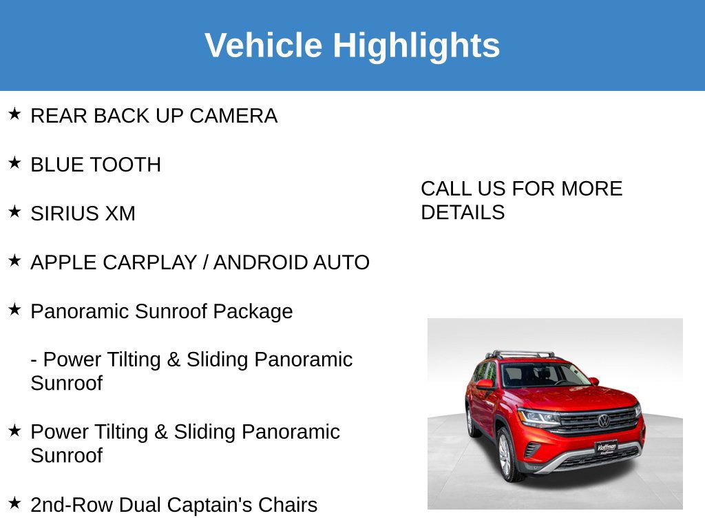 Used 2022 Volkswagen Atlas SE AWD/4WD image 7