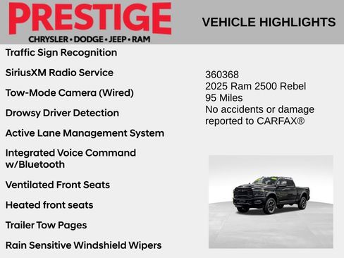 Used 2025 RAM 2500 Rebel w/ Rebel Level 2 Equipment Group AWD/4WD image 10