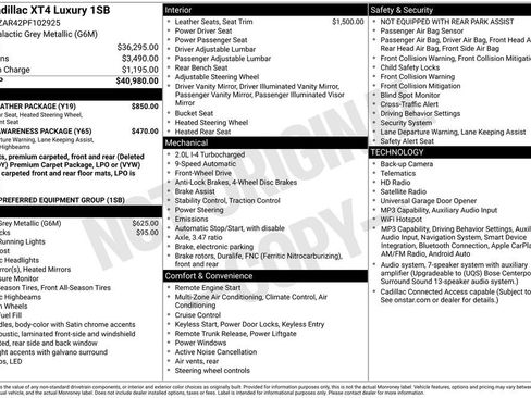 Used 2023 Cadillac XT4 Luxury w/ Cold Weather Package FWD image 10