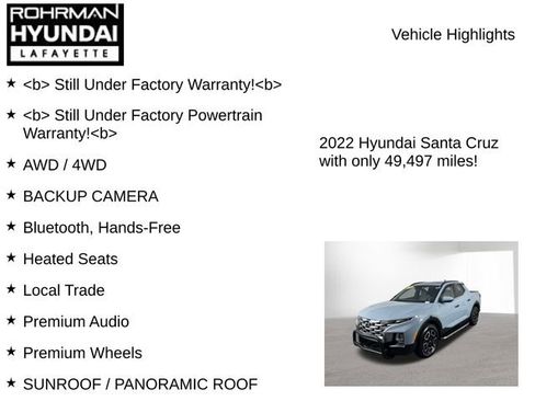 Used 2022 Hyundai Santa Cruz SEL w/ Activity Package image 7