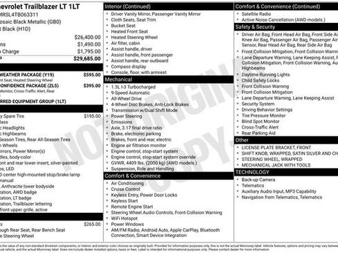 New 2026 Chevrolet TrailBlazer LT w/ LT Cold Weather Package image 25
