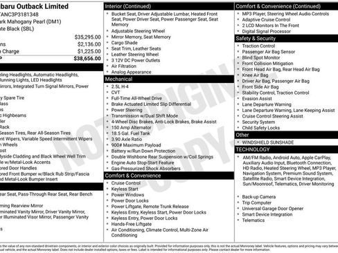 Used 2023 Subaru Outback Limited image 44