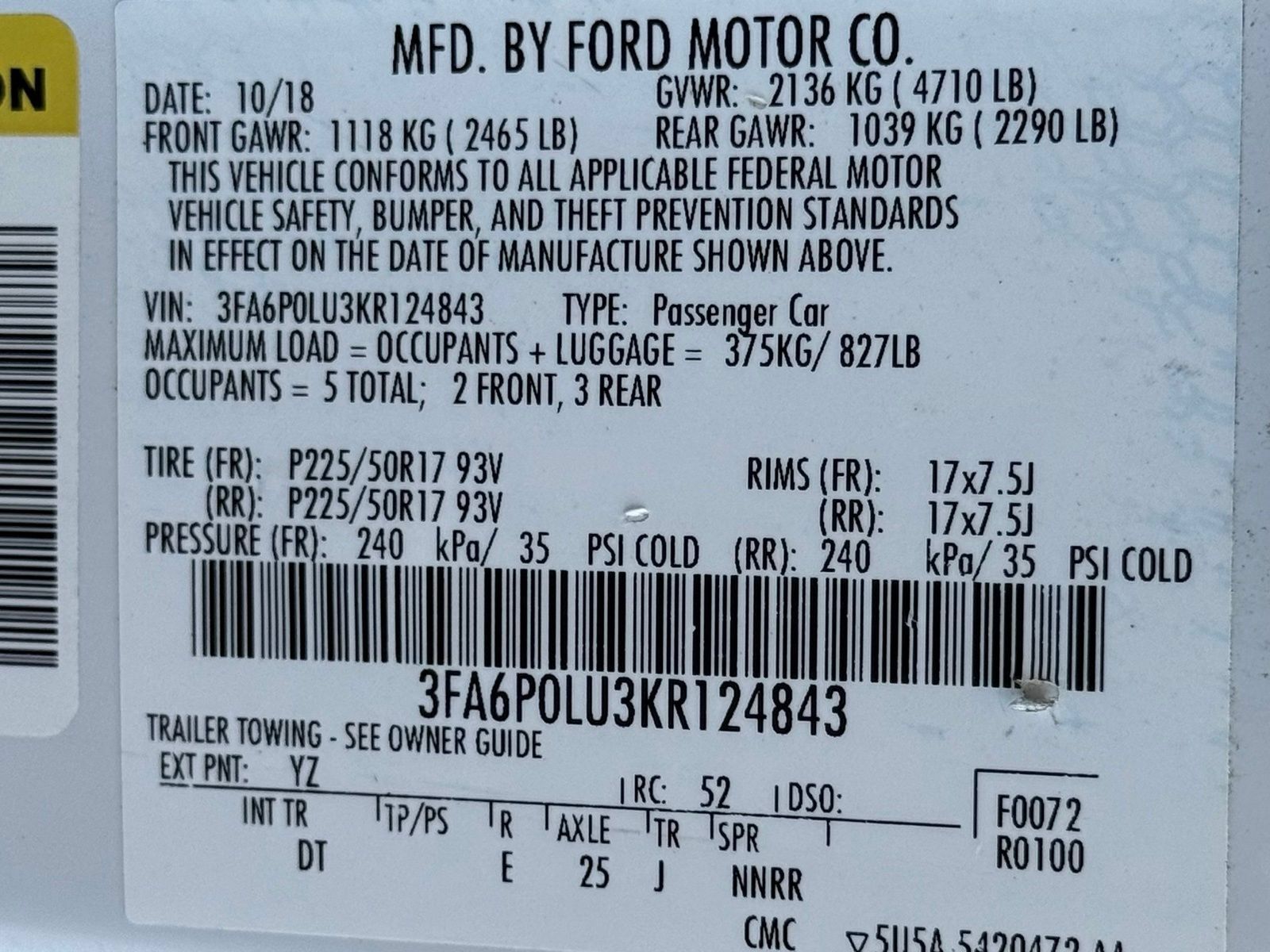 Used 2019 Ford Fusion SE FWD image 45