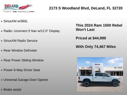 Used 2024 RAM 1500 Rebel w/ Rebel Level 1 Equipment Group AWD/4WD image 34