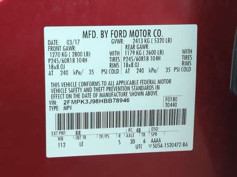 Used 2017 Ford Edge SEL w/ Equipment Group 201A FWD image 33