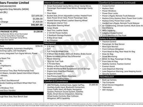 Certified 2025 Subaru Forester Limited w/ Popular Package #2 image 13