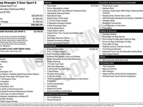 New 2026 Jeep Wrangler Sport AWD/4WD image 7