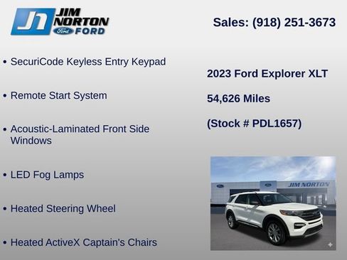 Used 2023 Ford Explorer XLT w/ Equipment Group 202A AWD/4WD image 21