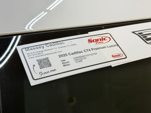 Certified 2025 Cadillac CT4 Premium Luxury RWD image 20