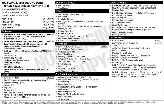 Used 2025 GMC Sierra 2500 Denali Ultimate AWD/4WD image 13