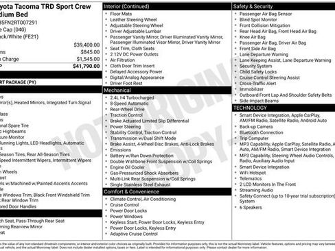Used 2024 Toyota Tacoma TRD Sport RWD image 27