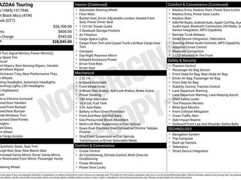 Used 2020 MAZDA MAZDA6 Touring image 5