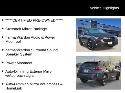 Certified 2025 Subaru Crosstrek 2.5i Limited w/ Crosstrek Mirror Package AWD/4WD image 6