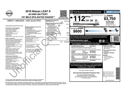 Used 2018 Nissan Leaf S w/ S Charge Package image 11