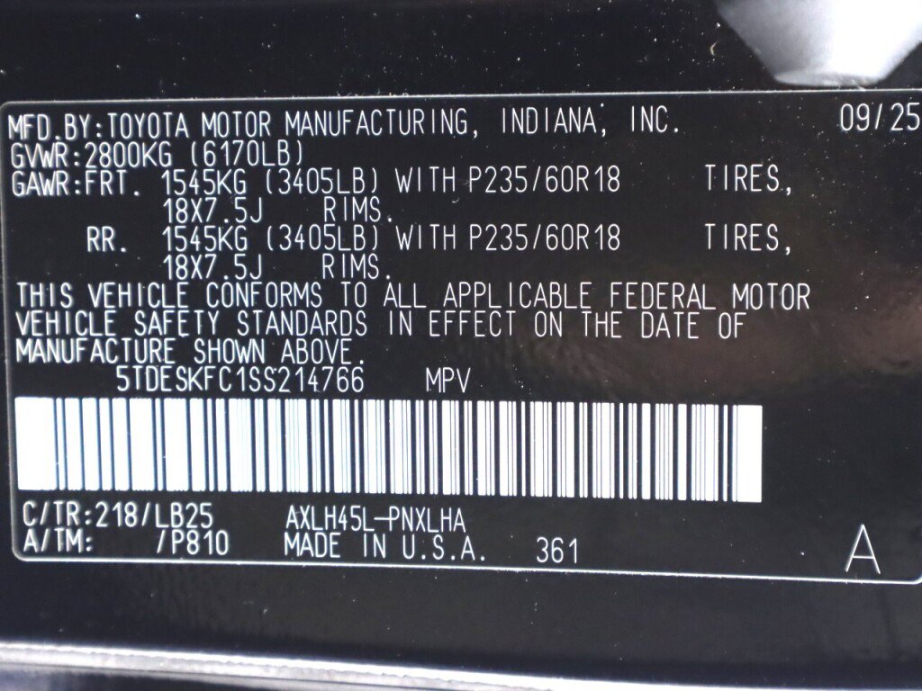 Used 2025 Toyota Sienna Platinum AWD/4WD image 52