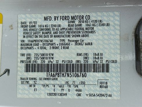 Used 2022 Ford Mustang Premium RWD image 38