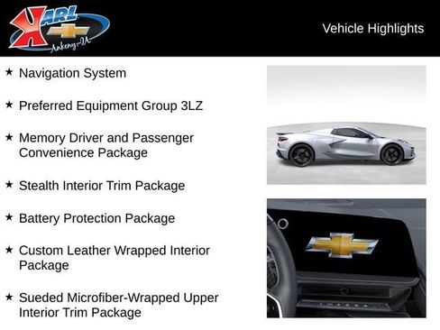 New 2026 Chevrolet Corvette E-Ray w/ Stealth Interior Trim Package AWD/4WD image 3