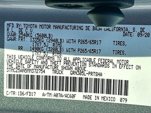 Used 2021 Toyota Tacoma TRD Sport w/ Technology Package AWD/4WD image 35