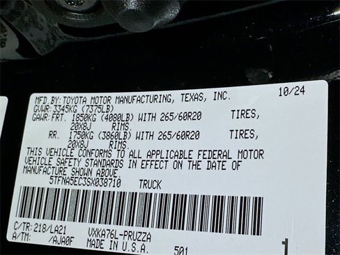 New 2025 Toyota Tundra Platinum image 24